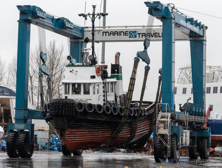 maren j (Tug) - IMO , MMSI 316006075 under the flag of Canada