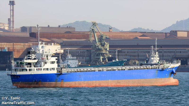 taihou maru (Cargo ship) - IMO , MMSI 431301793, Call Sign JD2242 under the flag of Japan