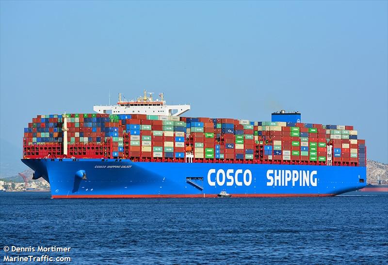 cosco galaxy (Container Ship) - IMO 9795634, MMSI 477269300, Call Sign VRSJ9 under the flag of Hong Kong