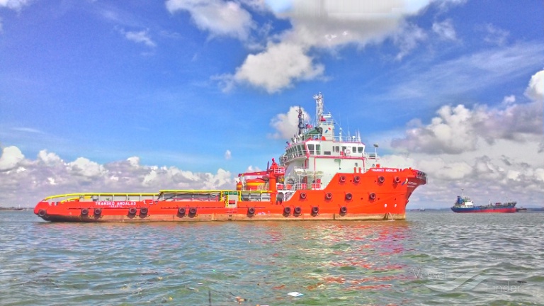 transko andalas (Offshore Tug/Supply Ship) - IMO 9644902, MMSI 525003166, Call Sign POPK under the flag of Indonesia