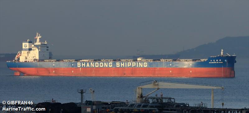 shandong de xiang (Bulk Carrier) - IMO 9872030, MMSI 538008855, Call Sign V7A2838 under the flag of Marshall Islands