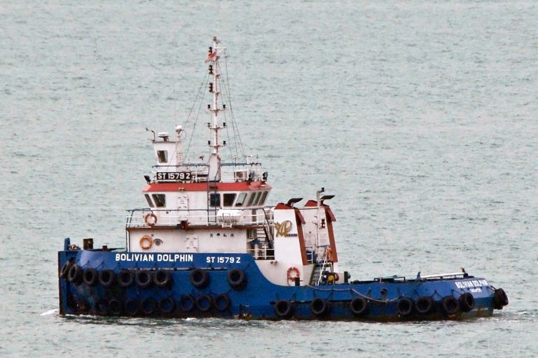 bolivian dolphin (Tug) - IMO 9762106, MMSI 563066630, Call Sign 9V5887 under the flag of Singapore