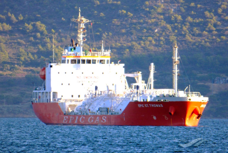 epic st.thomas (LPG Tanker) - IMO 9697492, MMSI 563716000, Call Sign 9V2347 under the flag of Singapore