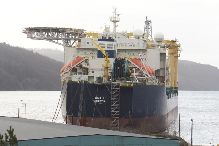 osx 1 (Offshore Support Vessel) - IMO 9399832, MMSI 636015145, Call Sign A8YW3 under the flag of Liberia