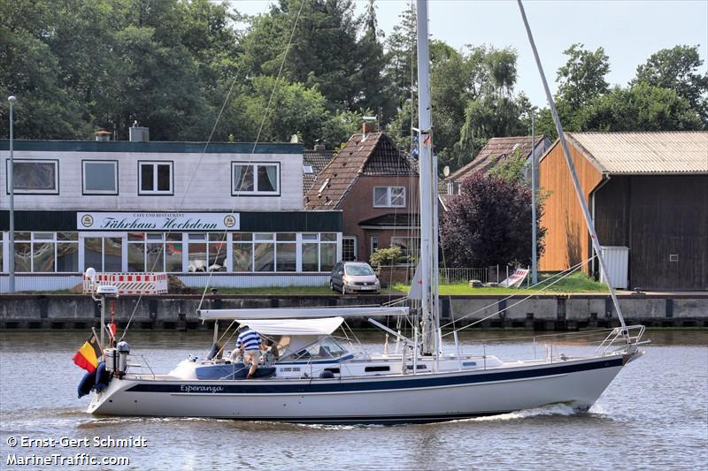 esperanza (Pleasure craft) - IMO , MMSI 205327100, Call Sign OS3271 under the flag of Belgium