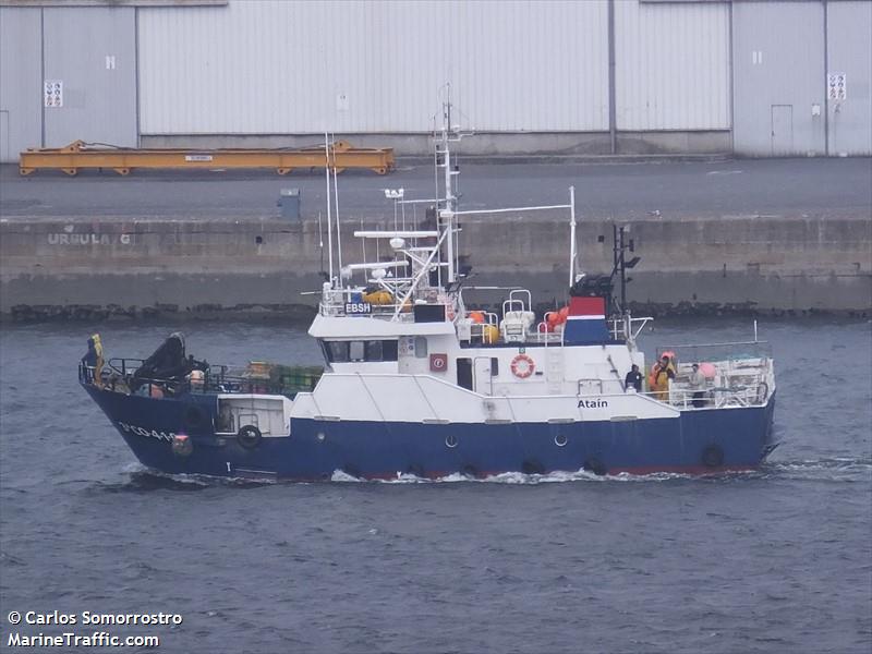 atain (Fishing vessel) - IMO , MMSI 224025230, Call Sign EBSH under the flag of Spain