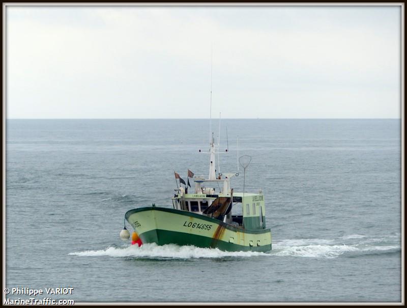 fv la belladone (Fishing vessel) - IMO , MMSI 227315990, Call Sign FH3971 under the flag of France