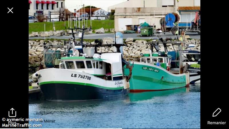fv les chignolles (Fishing vessel) - IMO , MMSI 227640970, Call Sign FI8366 under the flag of France