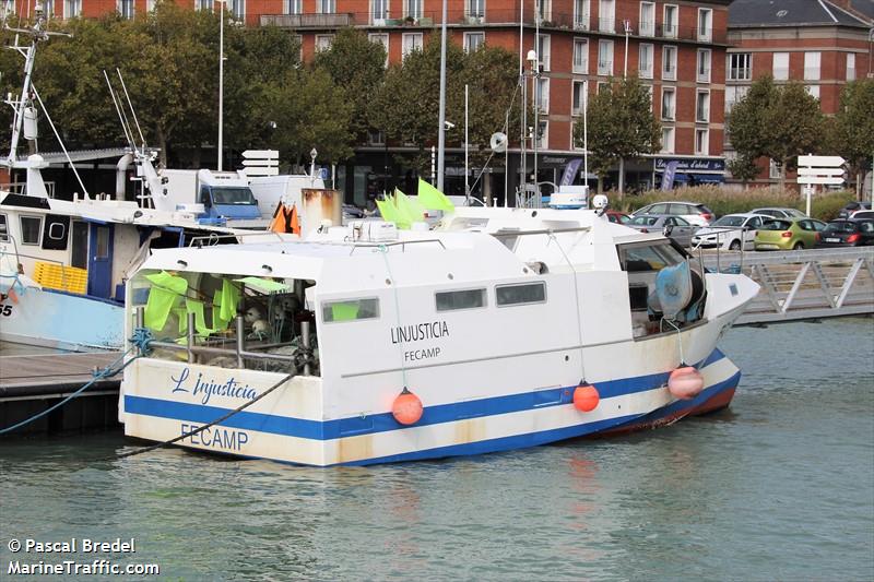 linjusticia (Fishing vessel) - IMO , MMSI 227721910, Call Sign FRF 444 under the flag of France