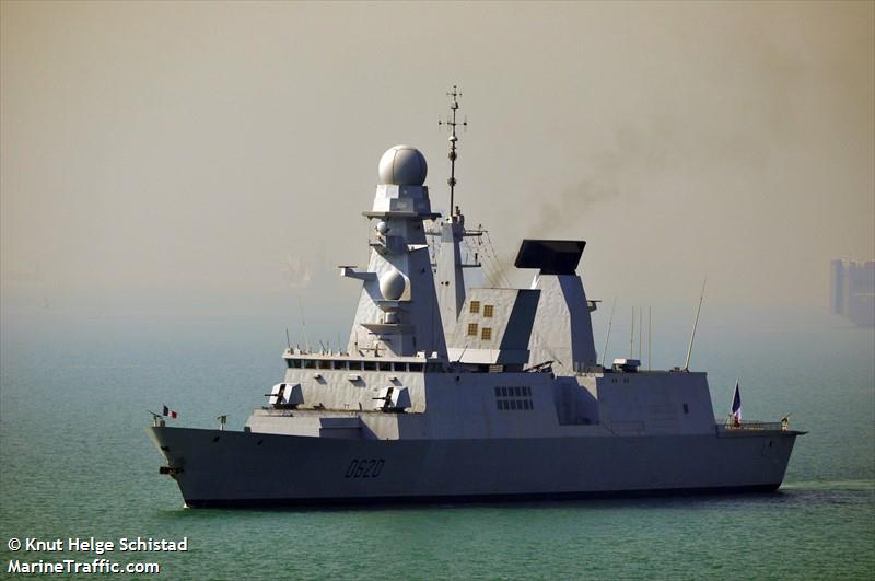 french warship () - IMO , MMSI 227800900 under the flag of France
