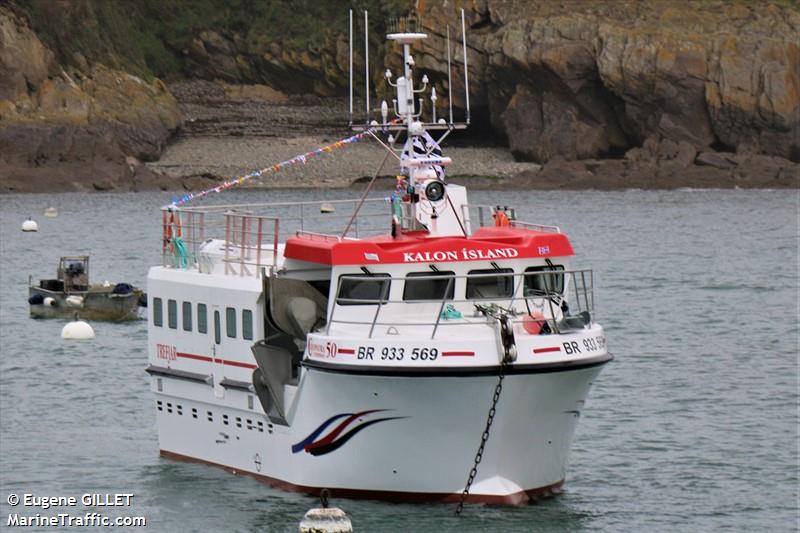 kalon island (Fishing vessel) - IMO , MMSI 227813320, Call Sign FJZA under the flag of France
