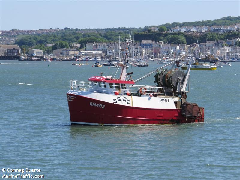 ocean spirit (Fishing vessel) - IMO , MMSI 232007520, Call Sign MZRH7 under the flag of United Kingdom (UK)