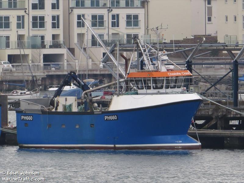 mfv charlotte clare () - IMO , MMSI 235109887, Call Sign 2IHV7 under the flag of United Kingdom (UK)