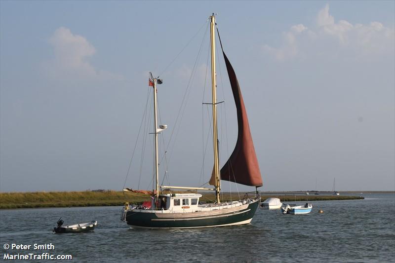 dulcibella (Sailing vessel) - IMO , MMSI 235112602, Call Sign 2ITD3 under the flag of United Kingdom (UK)