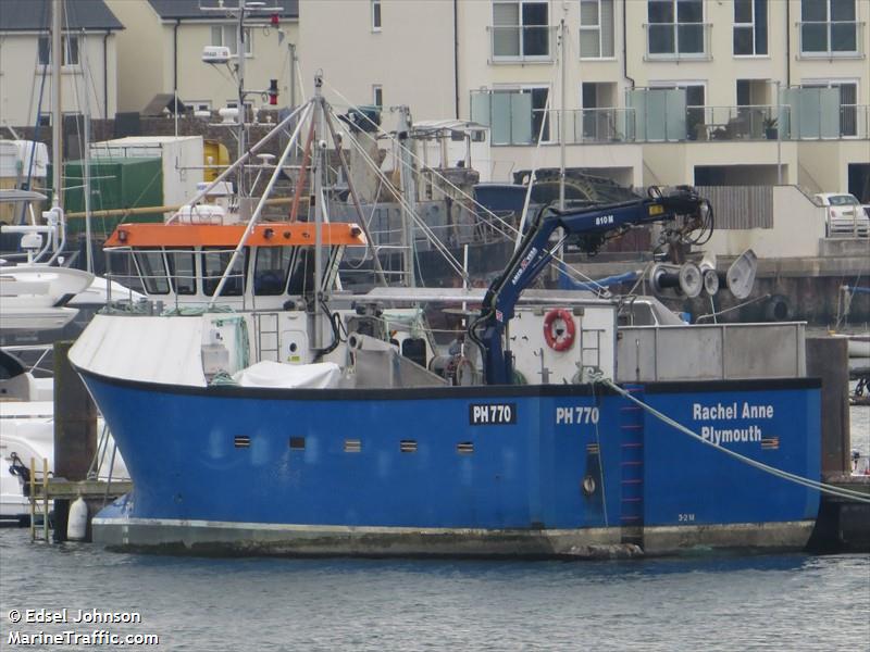 mfv rachel anne () - IMO , MMSI 235115293, Call Sign 2JEQ5 under the flag of United Kingdom (UK)