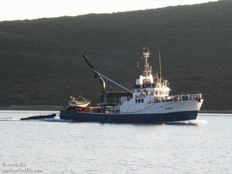 roso0 (Fishing Vessel) - IMO 7703077, MMSI 238161640, Call Sign 9AA2240 under the flag of Croatia