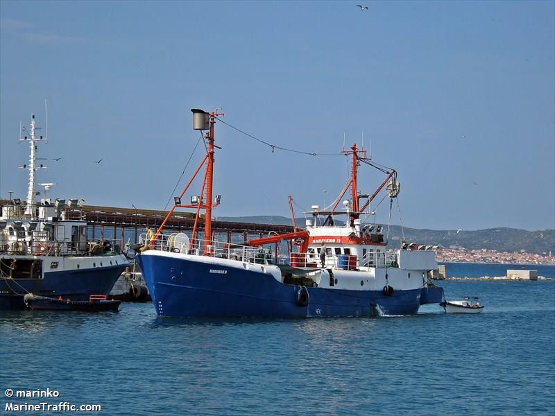 marinero2 (Fishing Vessel) - IMO 7302847, MMSI 238187240, Call Sign 9AA7641 under the flag of Croatia
