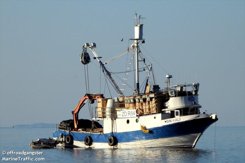 sin kali (Fishing vessel) - IMO , MMSI 238582510, Call Sign 9A2495 under the flag of Croatia