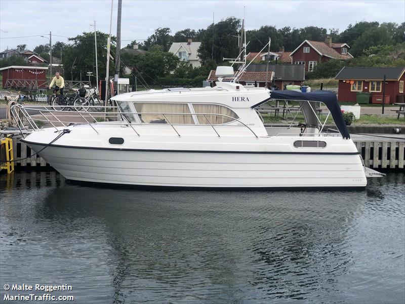 hera (Pleasure craft) - IMO , MMSI 265796290, Call Sign SF4605 under the flag of Sweden