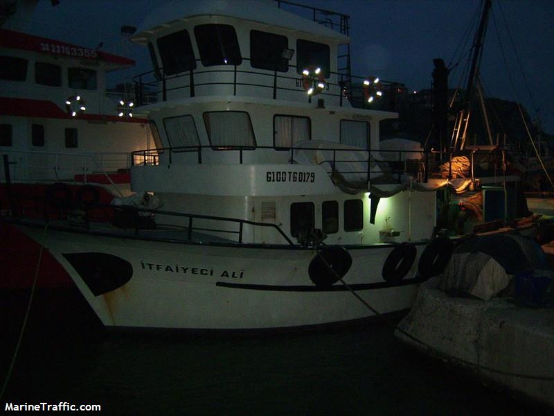 itfaiyeci ali (Fishing vessel) - IMO , MMSI 271072131, Call Sign TCB2067 under the flag of Turkey