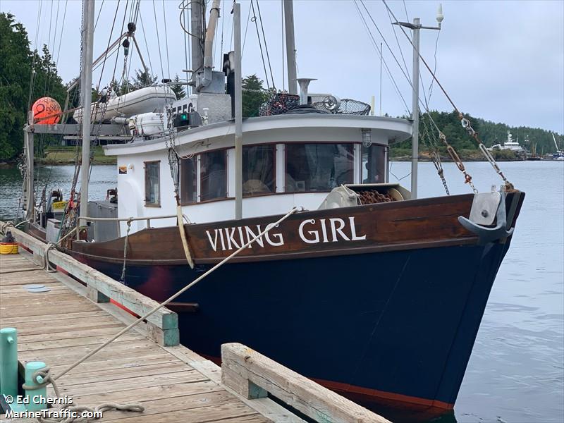 viking girl (Fishing vessel) - IMO , MMSI 316008511 under the flag of Canada