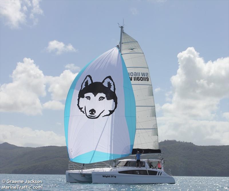 wight dog (Pleasure craft) - IMO , MMSI 503039570 under the flag of Australia