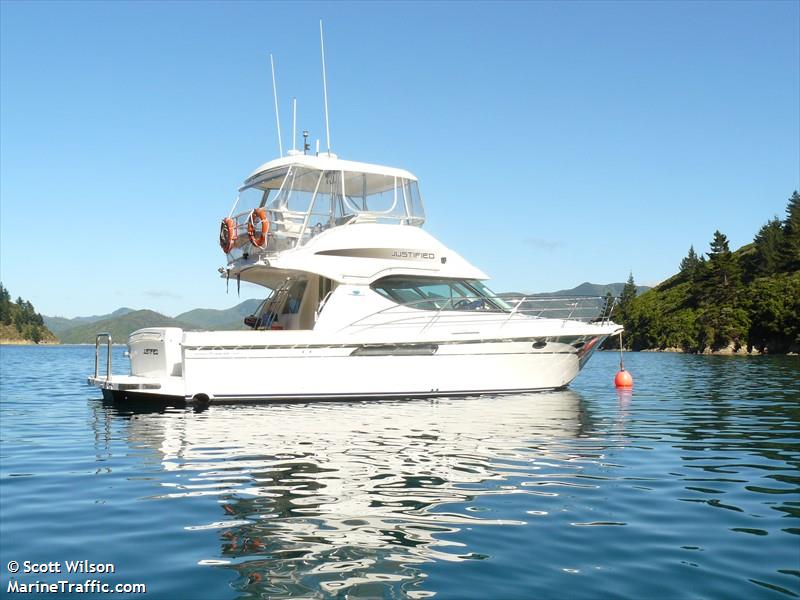 justified (Pleasure craft) - IMO , MMSI 512004707, Call Sign ZMG3040 under the flag of New Zealand