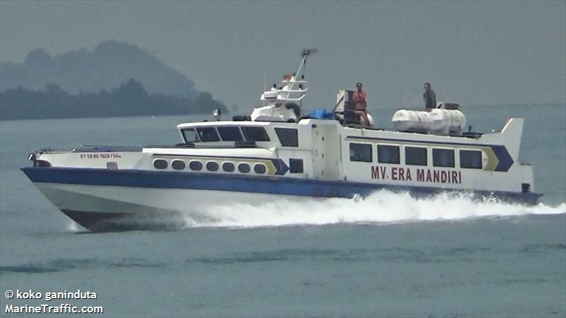 km era mandiri (Passenger ship) - IMO , MMSI 525016709 under the flag of Indonesia