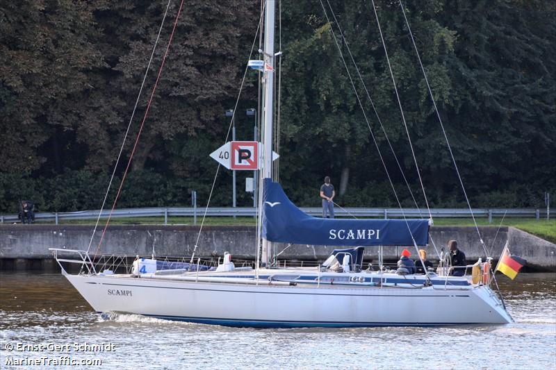 scampi (Sailing vessel) - IMO , MMSI 211797680, Call Sign DC4037 under the flag of Germany