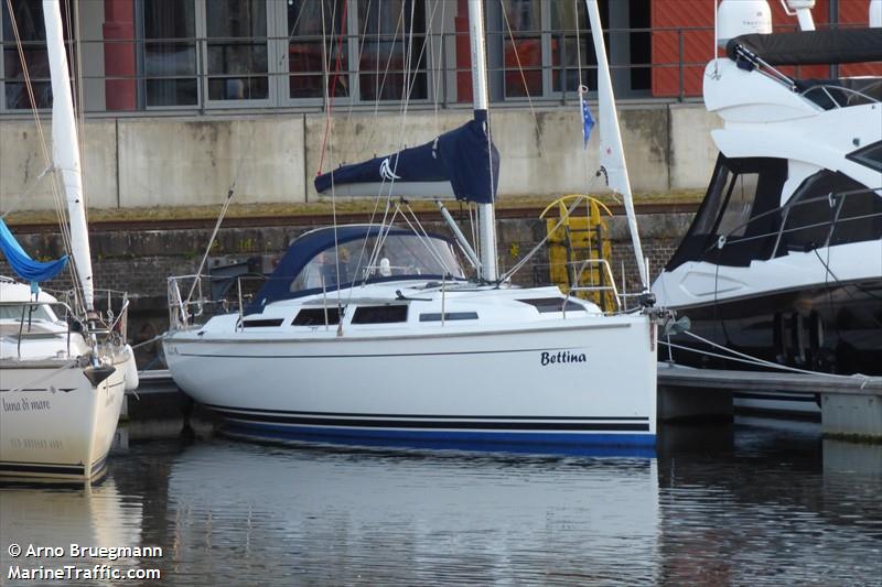 bettina (Sailing vessel) - IMO , MMSI 211798700, Call Sign DD3308 under the flag of Germany