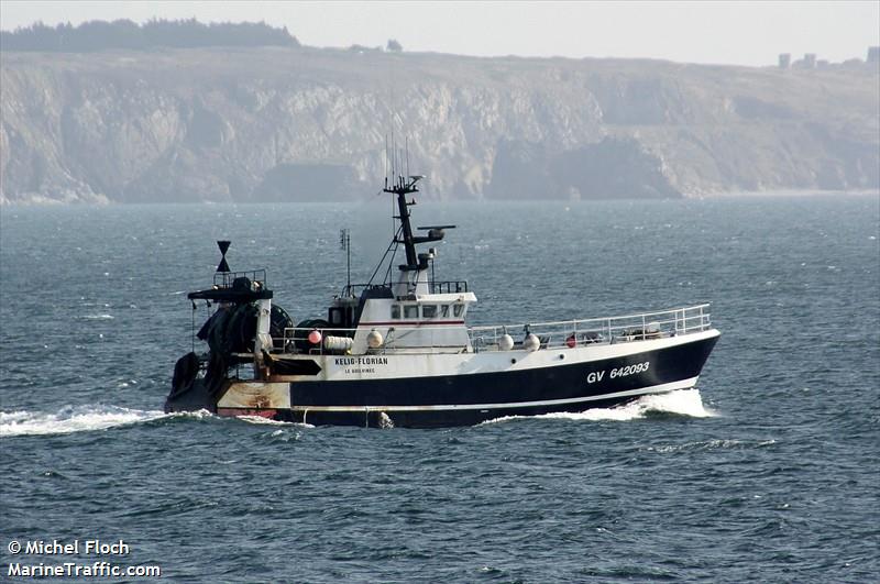 fv kelig florian (Fishing vessel) - IMO , MMSI 227483000, Call Sign FHDB under the flag of France