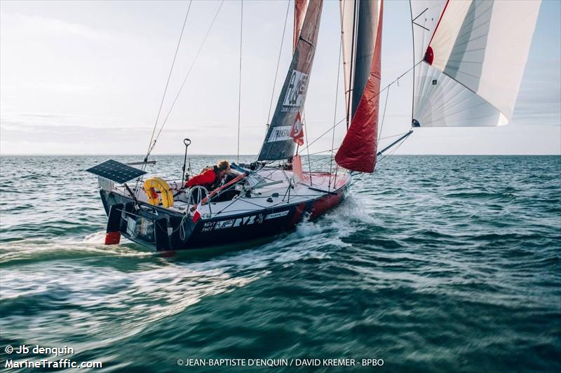 bpbo solo sailor (Sailing vessel) - IMO , MMSI 227520560, Call Sign FW9852 under the flag of France