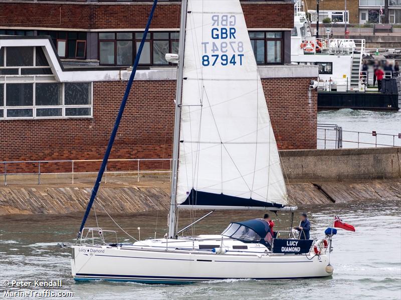 lucy diamond (Sailing vessel) - IMO , MMSI 235018941, Call Sign MFGV7 under the flag of United Kingdom (UK)