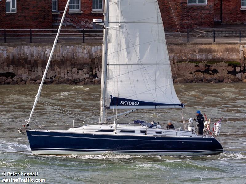 skybird (Sailing vessel) - IMO , MMSI 235026534, Call Sign MHZV9 under the flag of United Kingdom (UK)