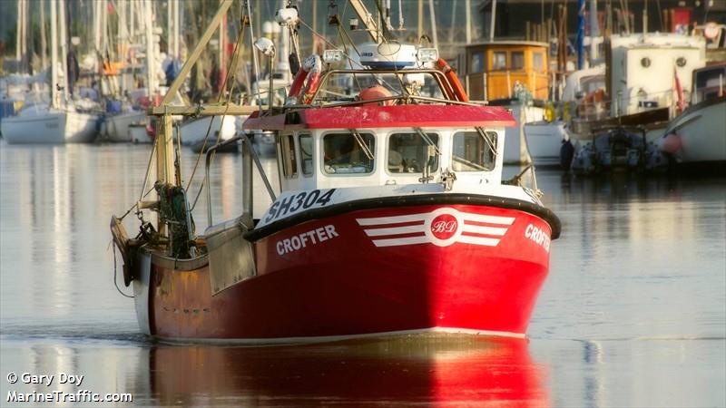 crofter (Fishing vessel) - IMO , MMSI 235098909, Call Sign 2GN16 under the flag of United Kingdom (UK)