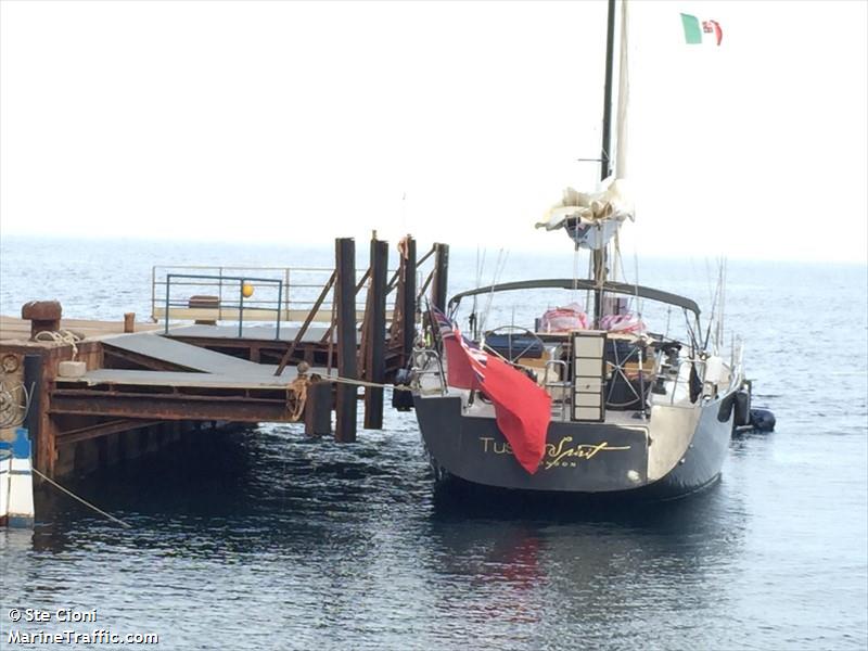 sy tuscan spirit (Sailing vessel) - IMO , MMSI 235106334, Call Sign 2HSS6 under the flag of United Kingdom (UK)