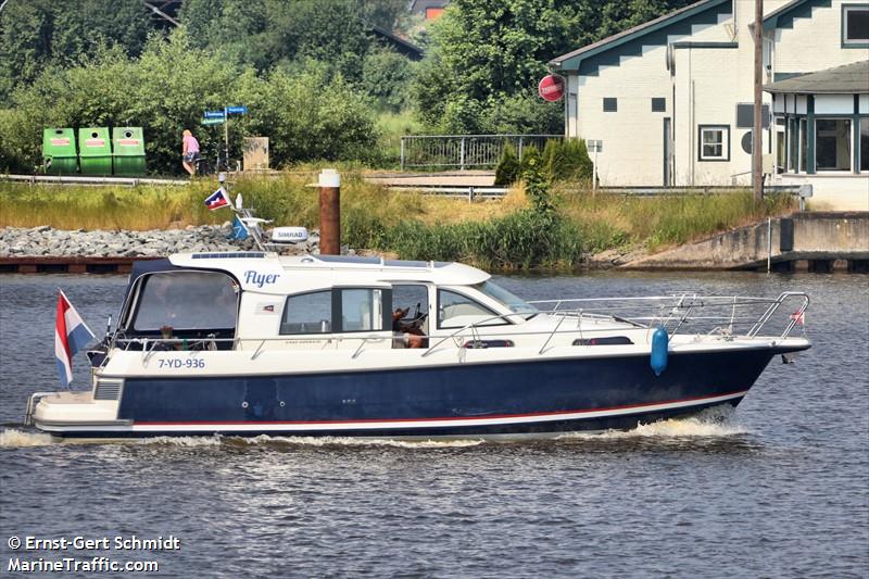flyer (Pleasure craft) - IMO , MMSI 244181367, Call Sign PE3217 under the flag of Netherlands