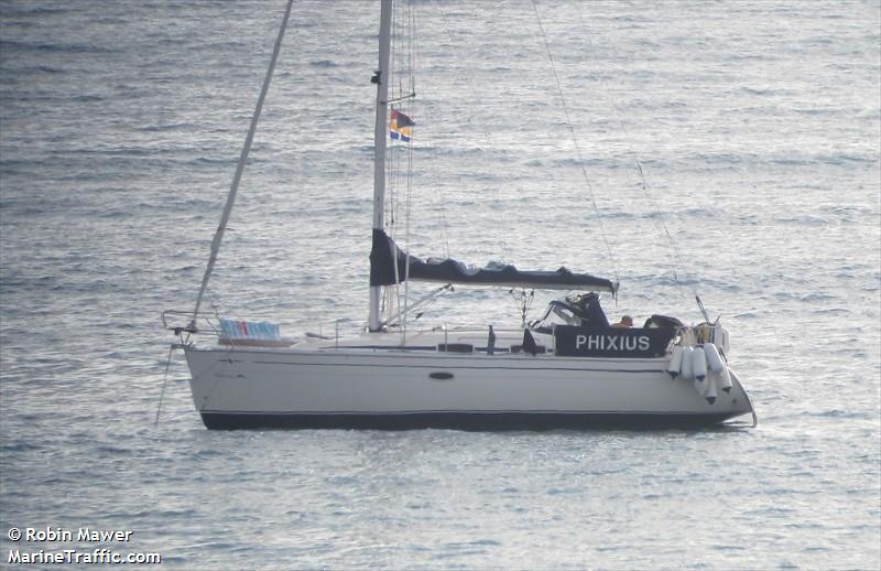 phixius (Pleasure craft) - IMO , MMSI 250005412, Call Sign EI-UT-8 under the flag of Ireland