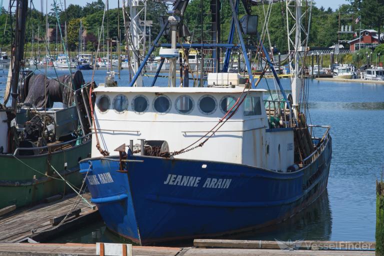 jeanne arain (Fishing vessel) - IMO , MMSI 367544180, Call Sign WDG5186 under the flag of United States (USA)