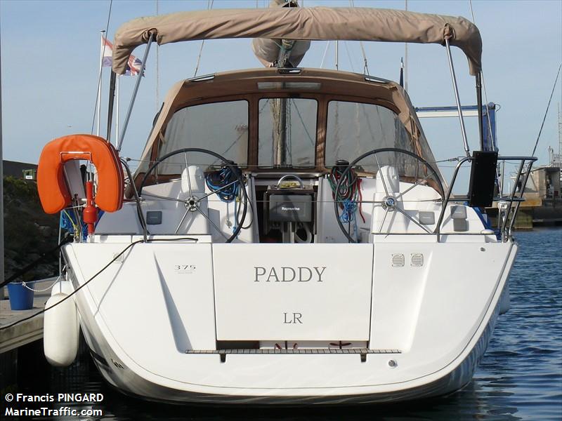 paddy (Sailing vessel) - IMO , MMSI 227125710, Call Sign FAA4684 under the flag of France