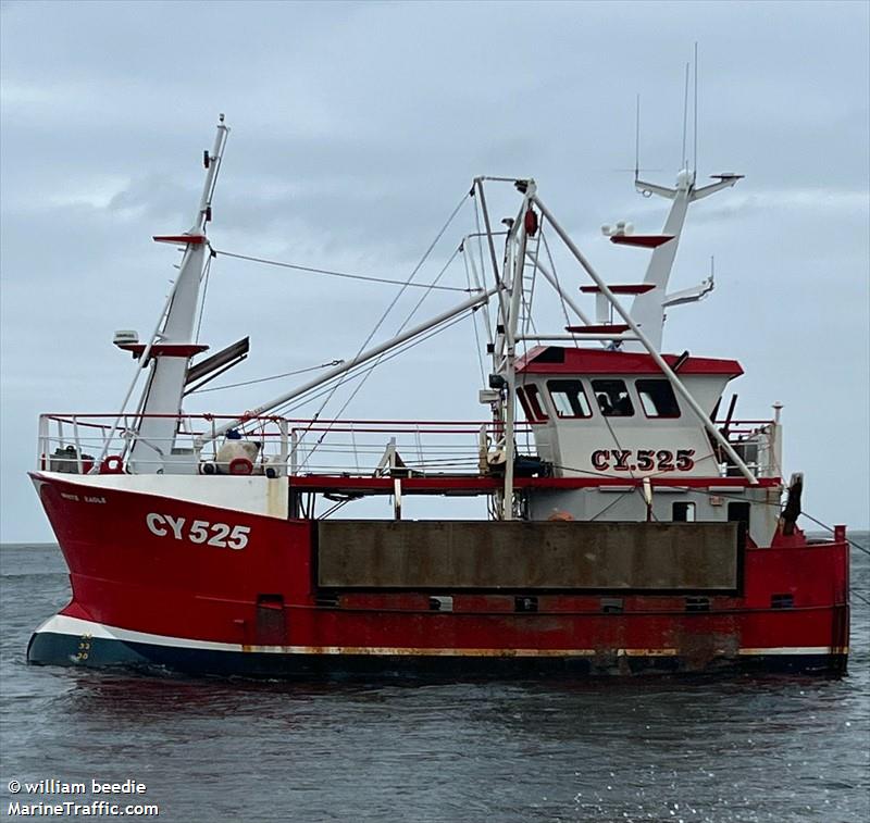 white eagle (Fishing vessel) - IMO , MMSI 232021827, Call Sign MFEO4 under the flag of United Kingdom (UK)