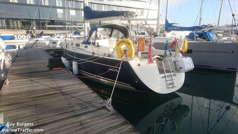 yacht thunderflash (Sailing vessel) - IMO , MMSI 235031881, Call Sign MKXM8 under the flag of United Kingdom (UK)