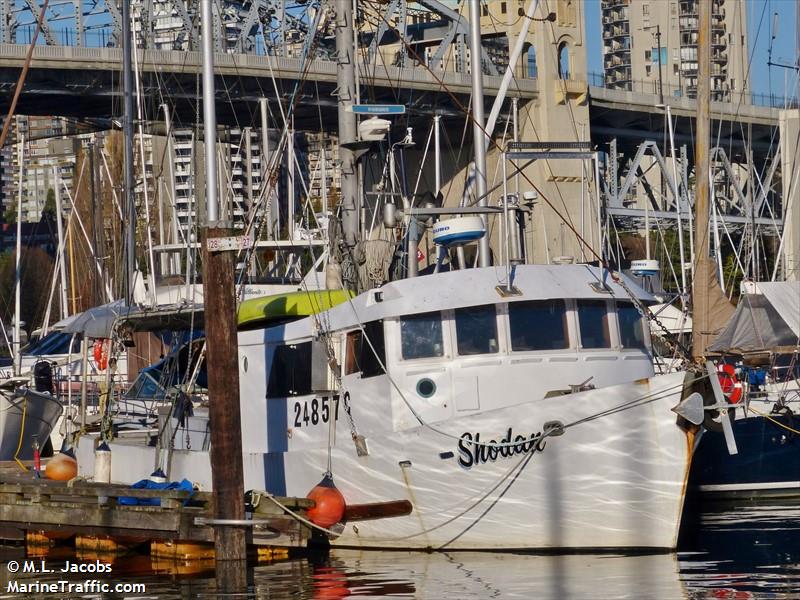 shodan (Fishing vessel) - IMO , MMSI 316004831 under the flag of Canada