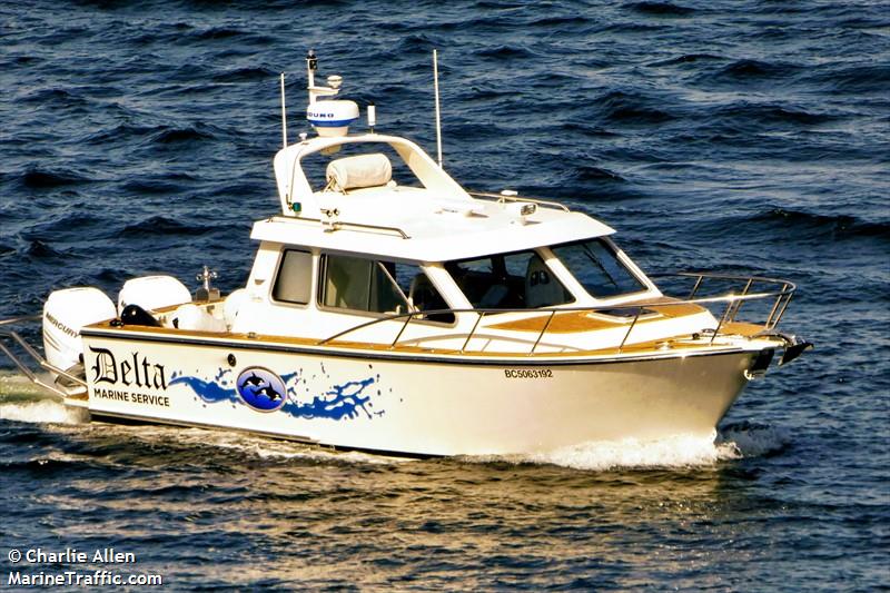 delta marine (Pleasure craft) - IMO , MMSI 316033354 under the flag of Canada