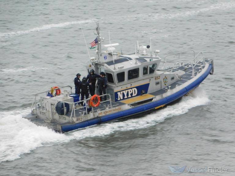 nypd 452 (Law enforcment) - IMO , MMSI 367638940, Call Sign WDH6530 under the flag of United States (USA)