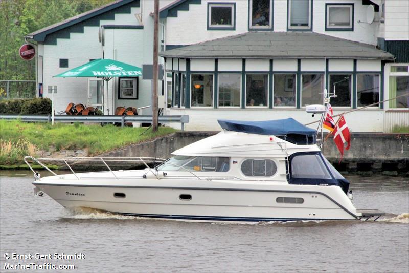 sunshine (Pleasure craft) - IMO , MMSI 219003808, Call Sign XPD4505 under the flag of Denmark