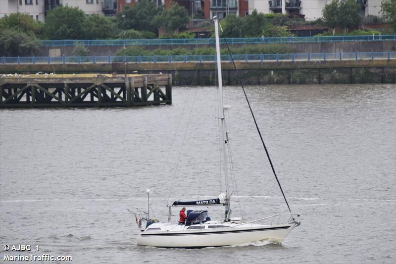 matilda (Sailing vessel) - IMO , MMSI 235070706, Call Sign MYAN3 under the flag of United Kingdom (UK)