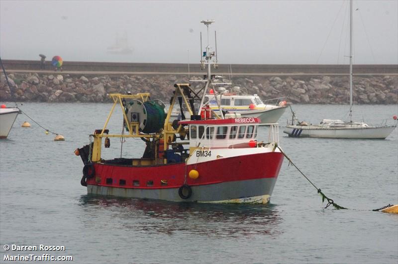 mfv rebecca (-) - IMO , MMSI 235087807 under the flag of United Kingdom (UK)