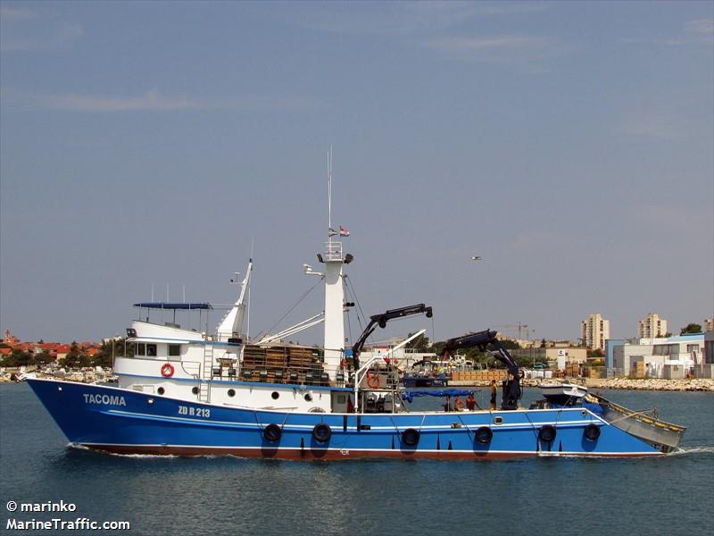 tacoma (Fishing Vessel) - IMO 8680961, MMSI 238369040, Call Sign 0000000 under the flag of Croatia