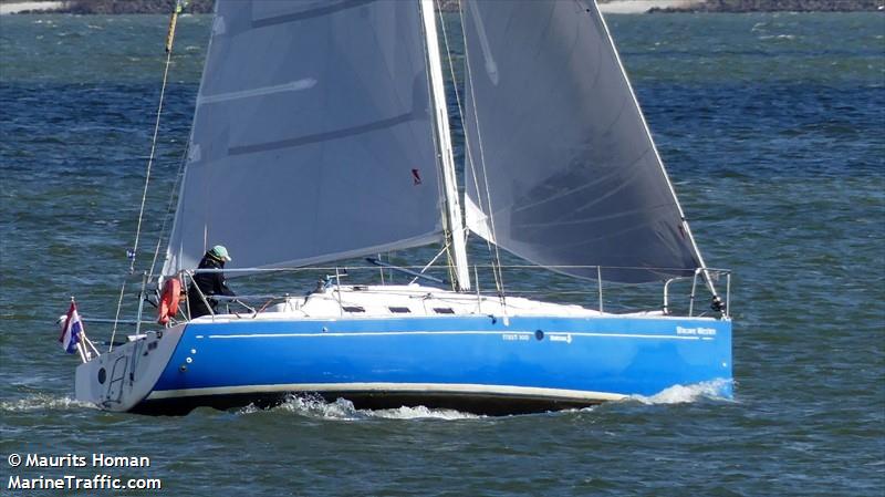 blauwe westen (Sailing vessel) - IMO , MMSI 244650054, Call Sign PH7210 under the flag of Netherlands